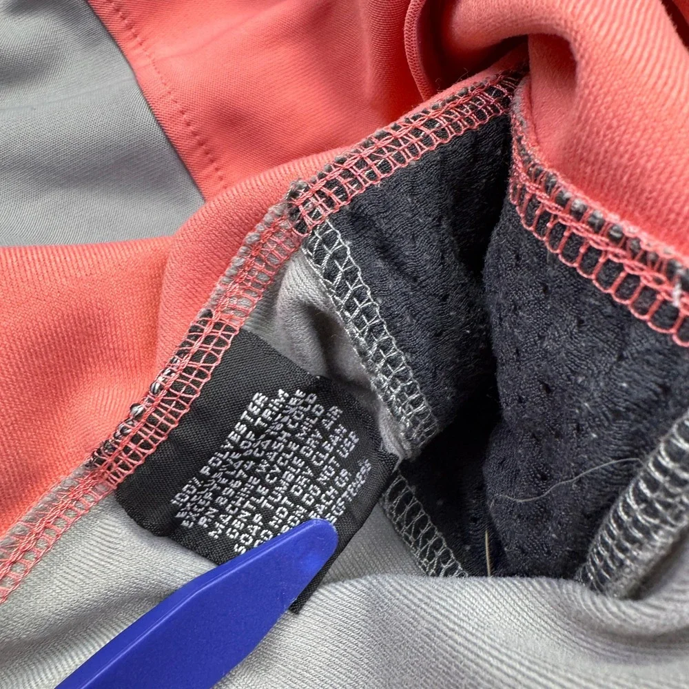 Mountain Hardwear Womens Pullover Jacket Coral Gray Athletic‎ Zip Up Sz M